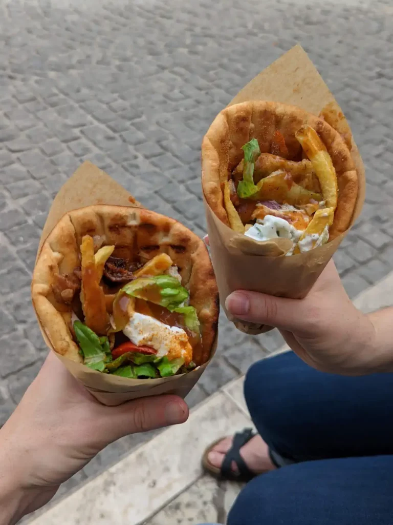 Deux pita gyros pas cheres