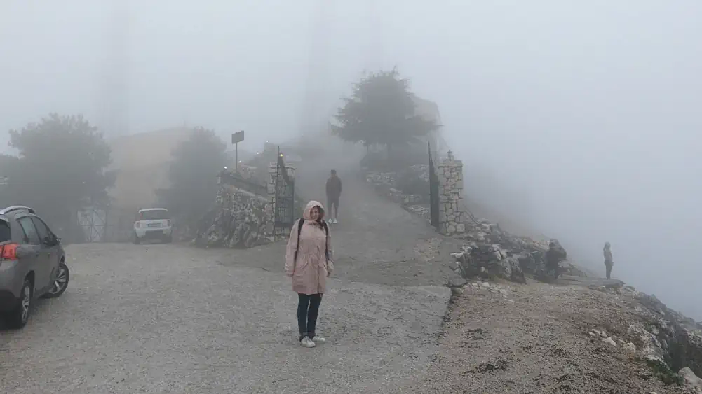 Brume monastere Mont Pantokrator