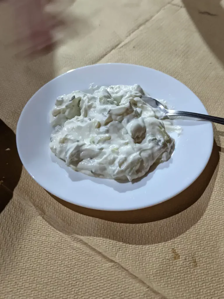 Tzatziki maison, restaurant taverne Corfou