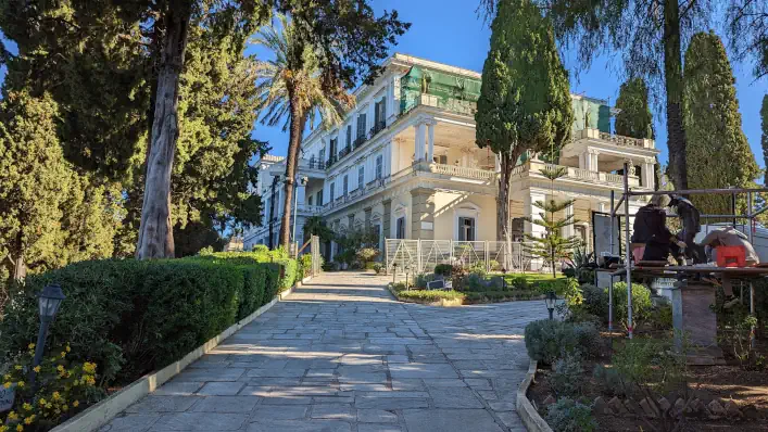 renovation achillion ou achilleion ancien palais sissi l'imperatrice